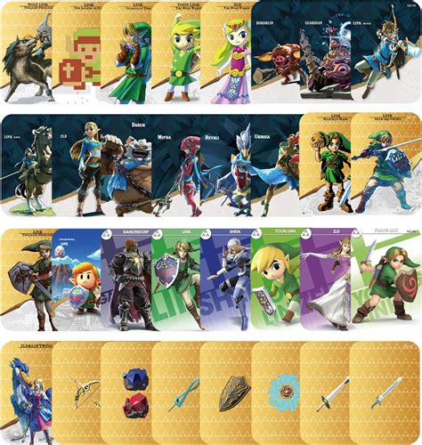 mini cards nfc amiibo zelda breath of the wild|28 PCS Mini Card Zelda Series, Small Cards for The Legend of .